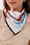 Satin Scarf Patterned Stylish Scarf Accessory - 6
