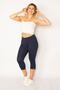 Women's Plus Size Navy Blue Lycra Jersey Leggings Trousers 65n34816 - 5