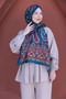 Anatolian Motifs | Ethnic-Patterned Cotton Shawl - 3
