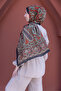 Anatolian Motifs | Ethnic-Patterned Cotton Shawl - 5