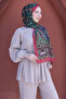 Anatolian Motifs | Ethnic-Patterned Cotton Shawl - 5