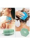 Silicone Body Scrubber & Scalp Massager 2 in 1 Exfoliating Shower Brush & Shampoo Brush for Deep Cle - 6