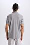 Defactofit Stretch Fabric Standard Fit Polo Neck Sportsman Short Sleeve T-Shirt D9244Ax25Sp - 7