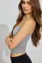Dark Gray Thin Strap Cotton Basic Undershirt Sh169 - 2