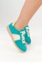 Emilia Genuine Leather Green Color Women's Sports Shoes - 7