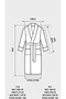 Şalyaka Zaya Bathrobe Beige 100% Cotton Unisex Ideal for Spa Women/Men - 5