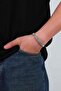 Knitted Model Adjustable Men's Steel Bracelet - 2