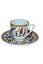 Armada Cini AR 642 Single Tulip Gold Gilt Porcelain 6-Piece Cup Set