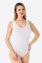 White 2-Piece Women's Snap-On Athlete / Body Thick Strap Cotton Lycra - 2