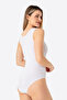 White 2-Piece Women's Snap-On Athlete / Body Thick Strap Cotton Lycra - 5