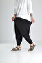 Men's Black Pleated Half-Shalwar Trousers Coc1987 - 3