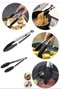Stainless Steel Adjustable Smart Tongs with Silicone Tips for Barbecue, Air Fryer, Baking Frying - 8