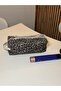 Leopard Pattern Hair Styling Bag, Organizer Bag, Large Size Makeup Bag, 35X14X12 cm - 5