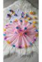 Pink Laser Floral Girl's Dress for Birthday Wedding Special Day - 2
