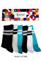6-Piece Men's Seamless Washable Long Socks College - 3