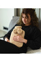 Pabtex Soft Plush Water Bag Cover with Ribbon Detail, Warm Design Beige