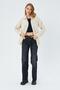 4569 Women's Dirty Stitched Linen Shirt Stone - 2