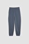 Girl's Gray Standard Fit School Jogger Sweatpants with Elastic Waist and Pockets X9036A624Au - 6