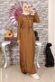 عباية بسحاب تان 10012