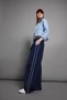Coool Wide Leg Wide Loose Leg Regular Waist Trousers with Pockets and Stripe Detail D4404Ax24Au - 2