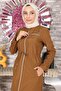 عباية بسحاب تان 10012 - 2