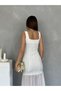 Skirt Hem Chiffon Detail Evening Dress Graduation Wedding Women's Dress - 6