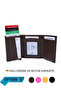 Astakos Protected Brown Automatic Mechanism Anti-Theft Money Compartment Card Holder Wallet - 4
