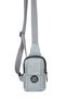 Men's Linen Fabric Belgrat Crossbody Chest and Shoulder Bag with Phone Compartment - Gray - 3
