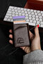 Astakos Protected Brown Automatic Mechanism Anti-Theft Money Compartment Card Holder Wallet