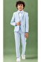 Boys' Tuxedo Suit – 5-Piece Set with Jacket, Trousers, Vest, Bow Tie, and Shirt - 2