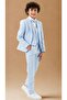 Boys' Tuxedo Suit – 5-Piece Set with Jacket, Trousers, Vest, Bow Tie, and Shirt - 8