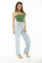 Women's Large Size Blue 5 Pocket Jeans Trousers 65N36999 - 6