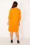 Women's Plus Size Orange Jewelled and Lacquer Detailed Dress 65n32002 - 5