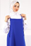 Cobalt Blue Rope Strap Gilet Dress - 4