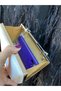 Women's Satin Pearl Evening Dress Clutch Portfolio Bag - 7
