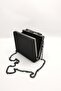 Women's Black Sand Glitter Evening Dress Clutch Bag - 6