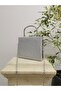 Women's Silver Sand Glitter Evening Dress Clutch Bag - 3