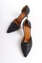 Mubiano Genuine Leather Collection Women's Heeled Stiletto & Shoes Black -Mcalm132-S - 6