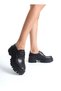 Mubiano Genuine Leather Collection Women's Lace-Up Thick Sole Loafer Black - Mcgvn2105 - S - 3