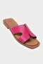 Genuine Leather Mbgvn656Fs Women's Fuchsia Flat Slippers - 4