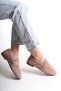 Mubiano Genuine Leather Collection Women's Suede Loafer & Ballet Powder-Mcmng2103-Pd - 2