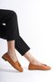 Mubiano Genuine Leather Collection Women's Ballerinas Tan -Mcmng2455-Tb - 6