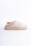 Mbsr608-Bj Women's Beige Winter Slippers with Fur Inside - 8