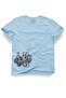 Octopus Design T-Shirt – Sea Themed Unisex 100% Cotton Light Blue Regular Crew Neck T-Shirt