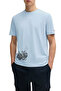 Octopus Design T-Shirt – Sea Themed Unisex 100% Cotton Light Blue Regular Crew Neck T-Shirt - 2