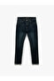 Regular Waist Cotton Slim Fit Jean Trousers with Pockets - Brad Jean - 4