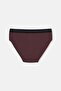 Dark Brown Plain Cotton Slip - 2