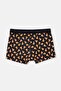 Black Patterned Cotton Boxer - 2