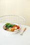 Black Cupid Enamel Bowl Plate - Bowl Bowl - Salad Bowl - Presentation Bowl 21cm