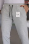 Men's Light Gray Slim Fit Double Leg Stretch Fabric Jogger Pants - 5